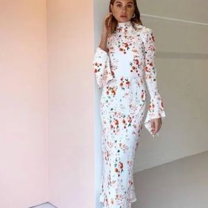 Bec and Bridge Tilly Long Sleeve Midi Dress size small 4